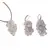 Set pandantiv si cercei cu agatatoare ciorchine Cristal de stanca