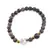 Bratara Llanit sfere 6mm, Larvikit 8mm si steluta din Sidef 10mm cu bumbi aurii