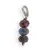 Pandantiv din Rubin si Safir discuri cu argint 925, 6mm