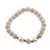 Bratara pe elastic Perle de cultura, bumbi aurii si Jasp fosilic sfere 8mm