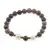 Bratara pe elastic Perle de cultura, bumbi aurii si Jasp policrom sfere 8mm