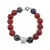 Bratara Carneol, Obsidian fulg de nea si Magnezit sfere 10mm, Turmalina multicolora discuri fatetate 3mm