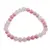 Bratara Cuart roz si Coral roz sfere, 6-7mm