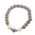 Bratara pe elastic Perle de cultura, bumbi aurii si Compozit sfere mate 8mm