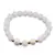 Bratara pe elastic Perle de cultura, bumbi aurii si Cuart sfere mate 8mm