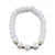 Bratara pe elastic Perle de cultura, bumbi aurii si Onix alb sfere mate 8mm