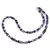 Colier Agat mov discuri fatetate 6mm si sfere fatetate 4mm