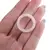 Inel circular din Cuart roz 18-19mm, imagine 4