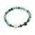 Bratara Agat verde sfere 6mm, Larvikit 8mm si steluta din Sidef 10mm cu bumbi aurii