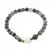 Bratara Mossagat sfere 6mm, Larvikit 8mm si steluta din Sidef 10mm cu bumbi aurii