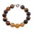 Bratara Ochi de tigru si Calcit sfere 10mm, Turmalina multicolora discuri 3mm