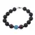 Bratara Onix negru sfere mate, Granat si Angelit Sfere fatetate 10mm, Turmalina multicolora discuri 3mm