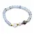Bratara Opalit sfere 6mm, Larvikit 8mm si steluta din Sidef 10mm cu bumbi aurii