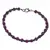 Bratara Rubin cuburi fatetate 4mm si Safir sfere fatetate 3mm