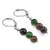 Cercei cu agatatoare mix Ochi de tigru sfere, 6mm