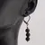 Cercei cu agatatoare Obsidian auriu sfere, 6mm, imagine 2