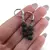 Cercei cu agatatoare Roca vulcanica sfere, 6mm, imagine 3