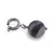 Pandantiv / Breloc cu Agat mov mat sfera, 10mm