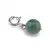 Pandantiv / Breloc cu Agat verde sfera, 10mm