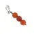 Pandantiv Carneol mat sfere, 6mm