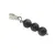 Pandantiv Obsidian auriu sfere, 6mm
