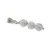 Pandantiv Roca vulcanica alba sfere, 6mm