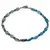 Bratara Apatit dark neuniform si sfere 3-6mm, Cuart fumuriu neuniform 5-8mm si steluta din Hematit auriu 6mm