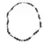 Colier Granat neuniform 6-8mm, Piatra Lunii si Aventurin dark sfere 3-4mm, Hematit fatetat si sfera cu zirconii 6mm
