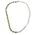 Colier Peridot neuniform si sfere 3-6mm cu Piatra lunii neuniforma 6-8mm si steluta din Hematit auriu 6mm