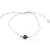 Bratara snur crem, Ochi de tigru sfera 8mm