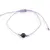 Bratara snur mov, Ametist sfera 8mm