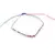 Bratara snur multicolor, Agat roz discuri 5mm
