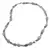 Colier Amazonit sfere 4mm si neuniform 8-10mm, Labradorit neuniform 6-10mm si Hematit fatetat 4mm cu element argintiu