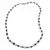 Colier Cristal de stanca sfere 6mm si Safir albastru discuri fatetate 4-8mm cu Hematit sfere fatetate 2mm