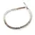 Bratara Cuart fumuriu degrade discuri fatetate 4mm si argint 925