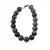 Bratara Obsidian fulg de nea sfere 10mm