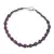 Bratara Safir sfere fatetate 3mm si Rubin cuburi fatetate 4mm