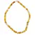 Colier Agat galben discuri fatetate 8mm si discuri fatetate 4mm
