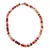 Colier Agat portocaliu discuri fatetate 8mm si discuri fatetate 4mm