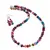 Set Cercei cu agatatoare si Colier din Agat multicolor discuri fatetate 8mm si sfere fatetate 4mm