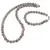 Set colier si bratara Agat gri sfere fatetate 8mm