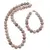 Set colier si bratara Coral fosilizat sfere 10mm