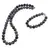 Set colier si bratara Obsidian fulg de nea sfere 10mm