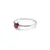 Inel din argint 925 subtire cu Agat roz, marimea 52 - montura rotunda