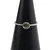 Inel din argint 925 subtire cu Peridot, marimea 54 - montura rotunda, imagine 4