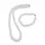 Set colier si bratara Opalit sfere fatetate 10mm