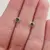 Cercei cu surub din Argint 925 si zircon verde deschis, 4-5mm, imagine 3