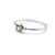 Inel din argint 925 subtire cu Peridot incrustat, marimea 54 - montura rotunda