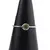 Inel din argint 925 subtire cu Peridot, marimea 60 - montura rotunda, imagine 4
