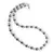 Colier Perle de Mallorca gri si albe, sfere 6mm